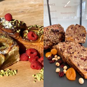 Notre GERMAIN AUX FRUITS et notre BRIOCHE FEUILLETÉE PISTACHE FRAMBOISE