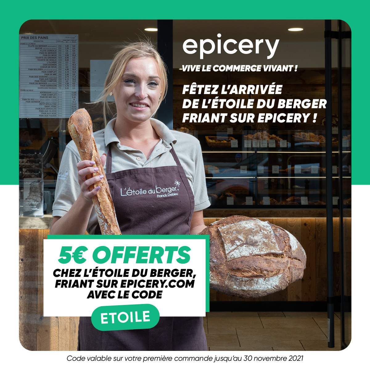 You are currently viewing EPICERY/Service de Livraison à Friant : CODE PROMO